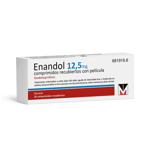 Enandol 12,5 mg 20 comprimidos revestidos por película