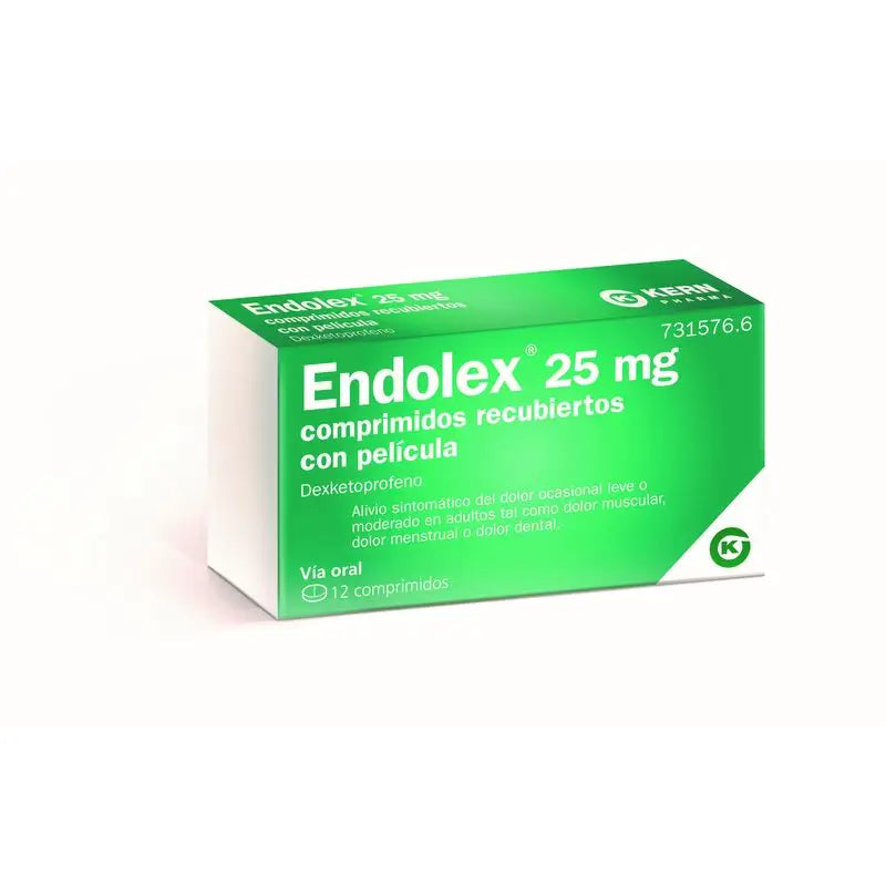 Endolex 25 mg, 12 comprimidos