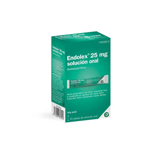 Endolex 25 mg Solução Oral 10 Saquetas