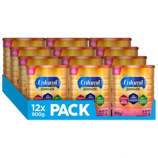 Fórmula de leite Enfamil Complete 2, 12X800 g