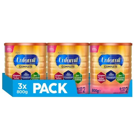 Fórmula de leite Enfamil Complete 2, 3X800 g