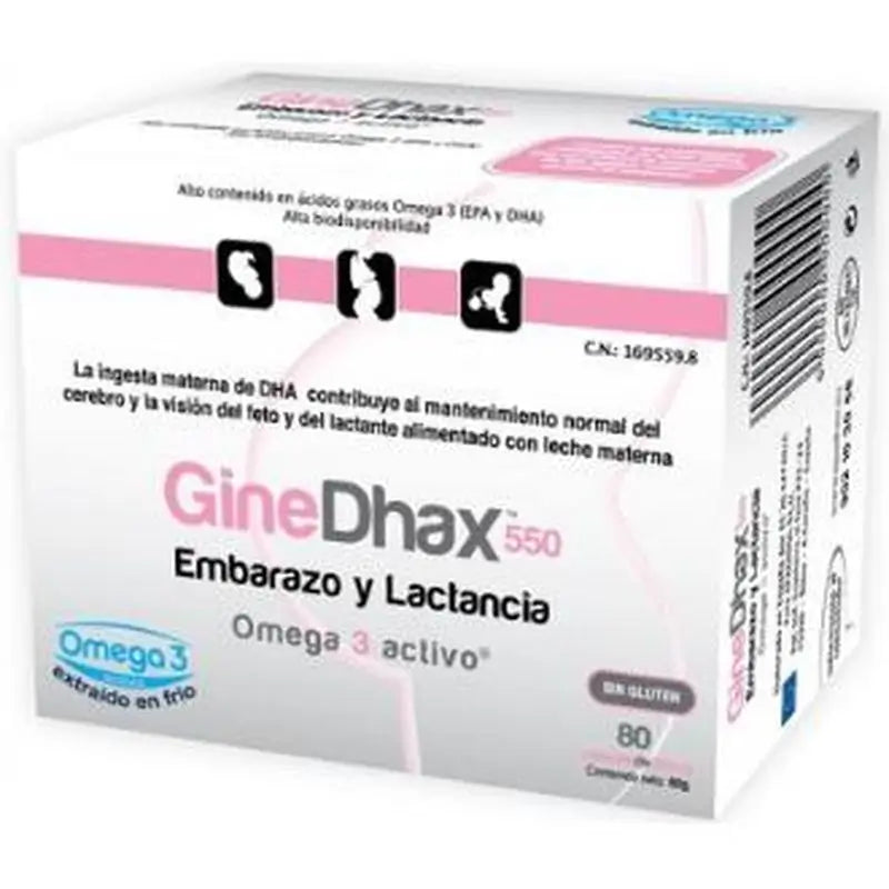 Epadhax Ginedhax Embarazo 550Mg. 80 Cápsulas