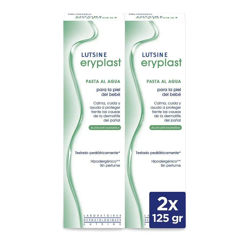 Eryplast Lutsine E45 Pasta Al Agua Crema Pañal Bebé 2X125 gr