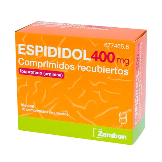 Espididol 400 mg, 18 comprimidos revestidos por película