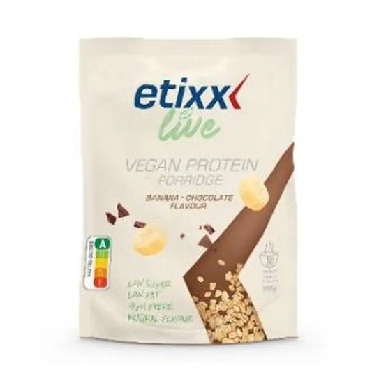 Etixx Live Vegan Protein Porridge Banna-Choco 550G