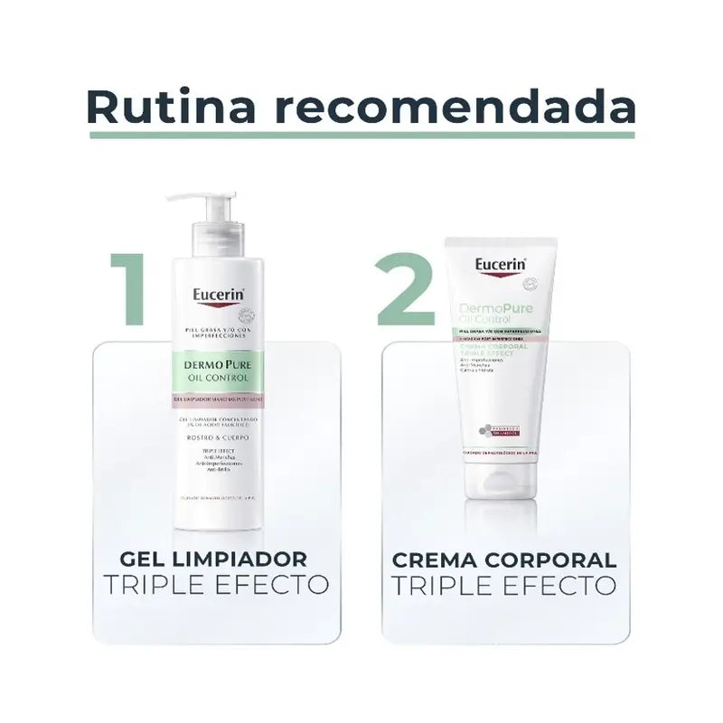 Eucerin Dermopure Creme Corporal Triplo Efeito, 200Ml