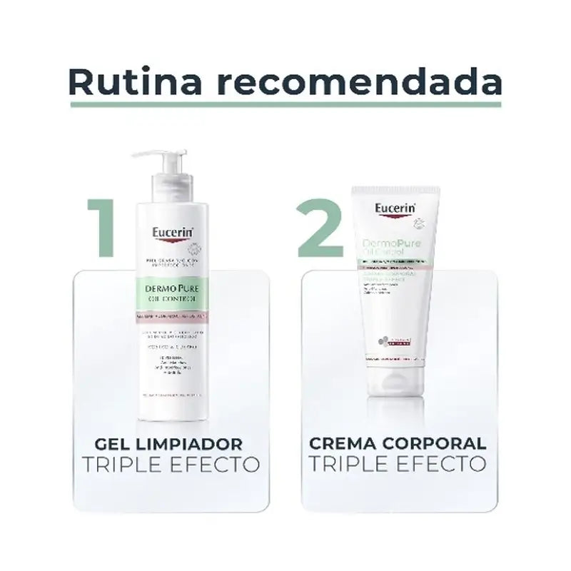 Eucerin Dermopure Gel de Limpeza Triplo Efeito, 400 Ml