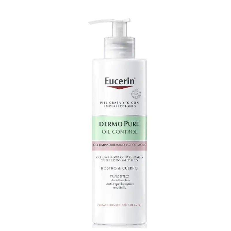 Eucerin Dermopure Gel de Limpeza Triplo Efeito, 400 Ml