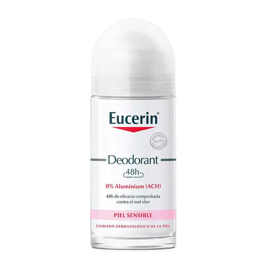 Eucerin Deo Roll-On 0% Aluminio, 50 ml