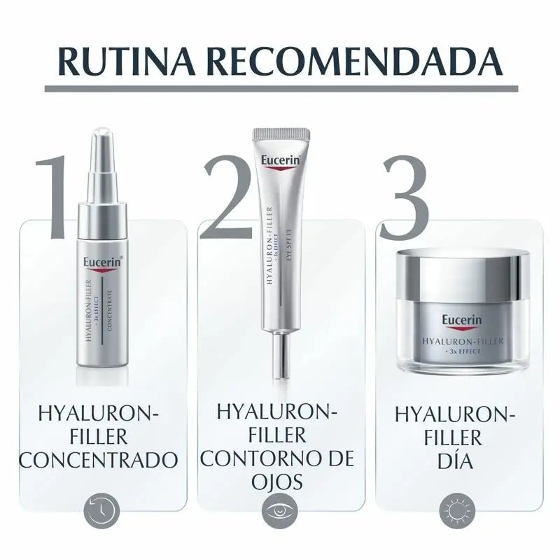 Eucerin Hyaluron-Filler Crema Triple Efecto X3 Noche, Repuesto , 50 ml