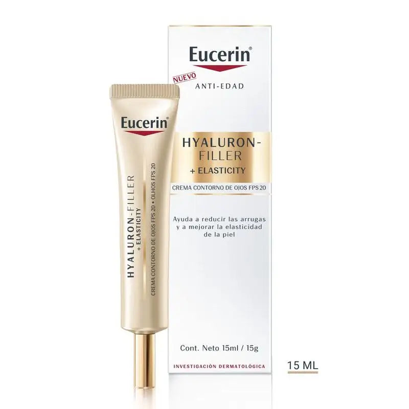 Eucerin Hyaluron Filler + Elasticity Contorno dos Olhos, 15 ml