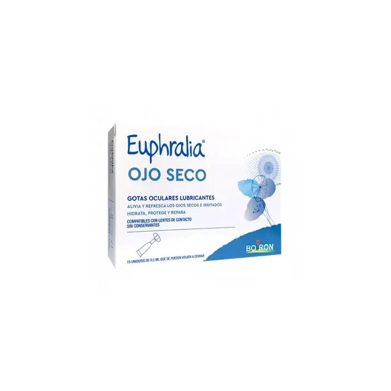 Euphralia Dry Eye Lubrificant Eye Drops , 15 unidoses