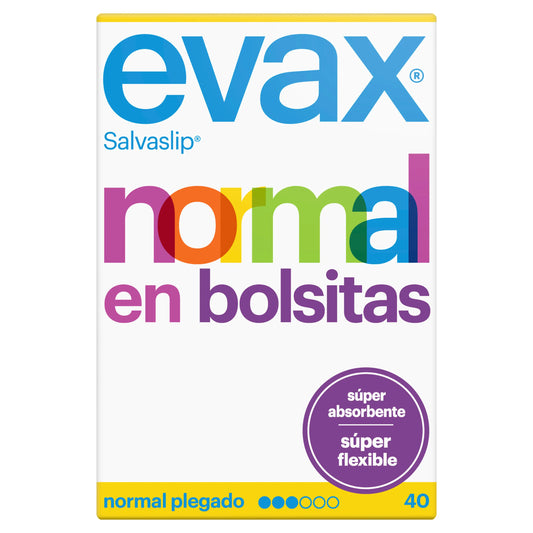 Evax Salvaslip Normal Panty Liner , 40 unidades