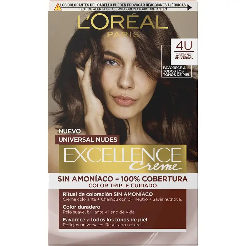 L'Oréal Paris Excell Univ Nudes Castanho 4U 550