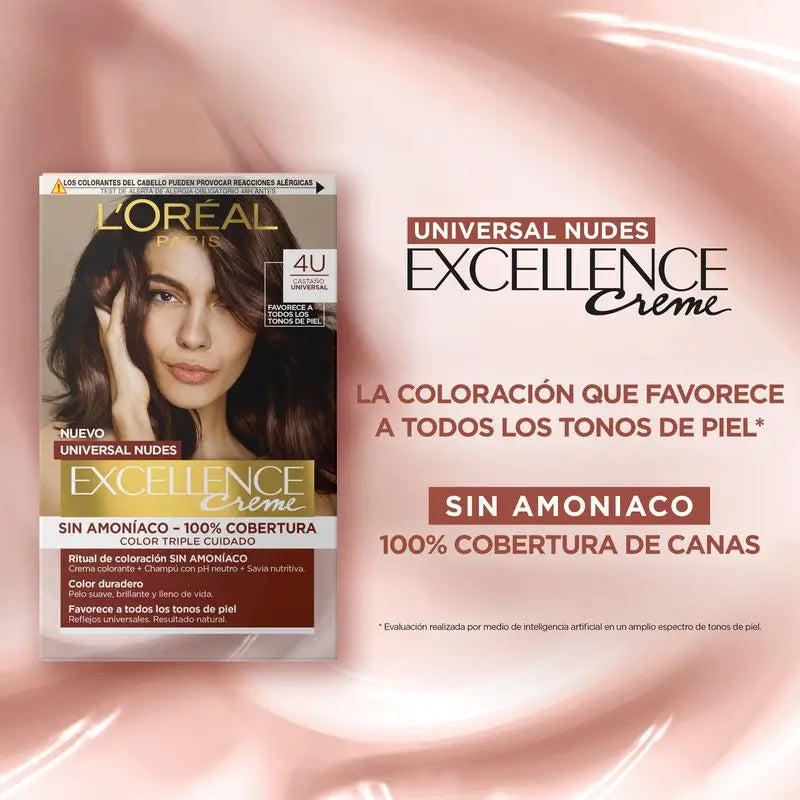 L'Oréal Paris Excell Univ Nudes Castanho 4U 550