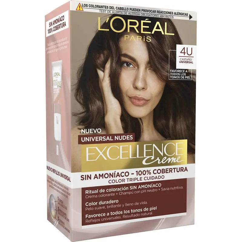 L'Oréal Paris Excell Univ Nudes Castanho 4U 550