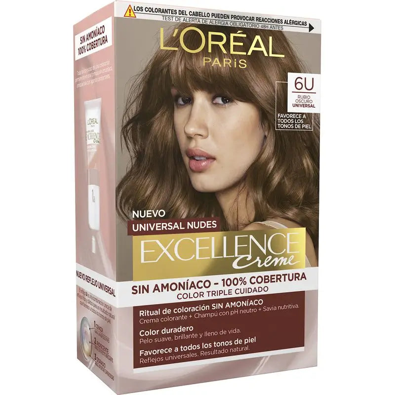 L'Oréal Paris Excell Univ Nudes Drk Blond 6U 550