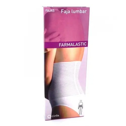 Farmalastic Cinta Lombar Velcro Branco, Tamanho 2