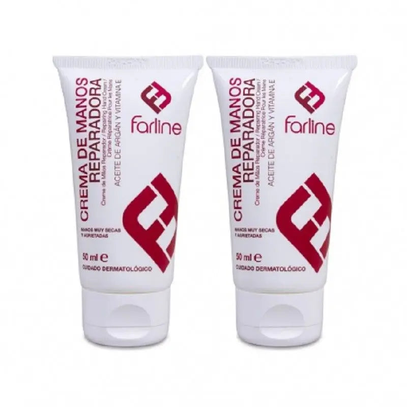 Farline Crema De Manos Reparadora, 2 unidades x 50 ml 