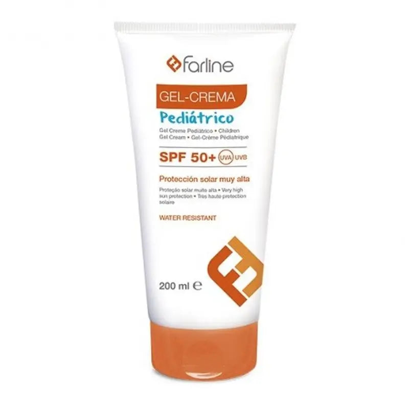 Farline Protector Solar Gel-Crema Pediátrico, Spf50+ , 200 ml