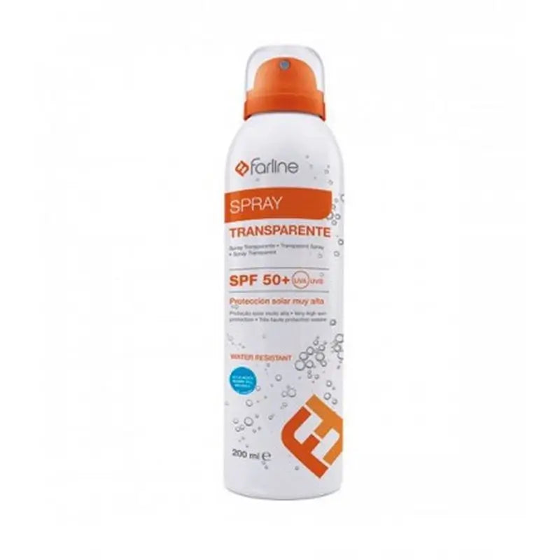 Farline Spray Transparente Spf 50+ , 200 ml