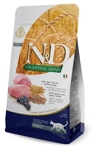 Farmina N&D Cat Ancestral Cordero 1,5Kg, pienso para gatos