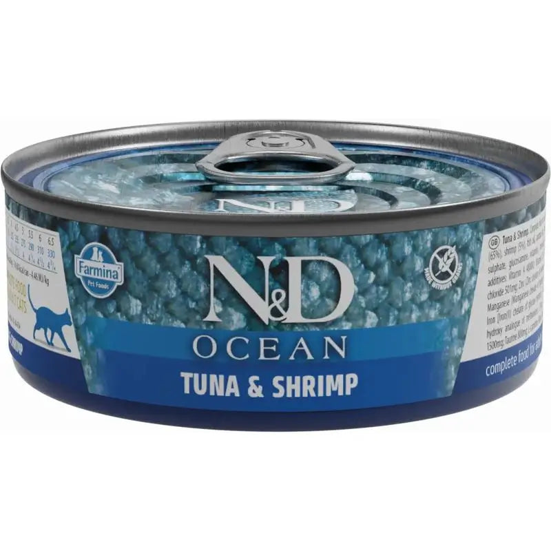 Farmina N&D Cat Oceano Oceano Atum Camarão Caixa 30X70Gr