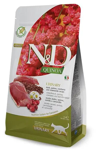 Farmina N&D Cat Quinoa Urinary Pato 1,5Kg, pienso para gatos