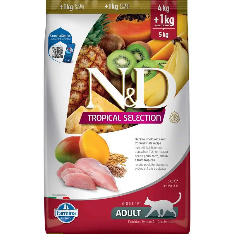 Farmina N&D Cat Tropical Selection Frango 4+1kg