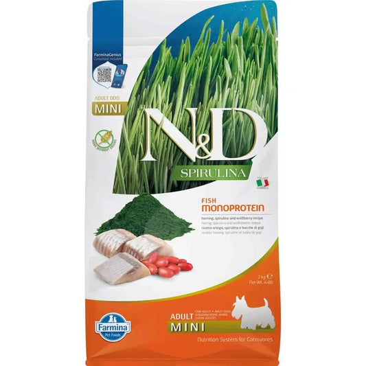 Farmina N&D Cão Spirulina Mini Arenque 2Kg