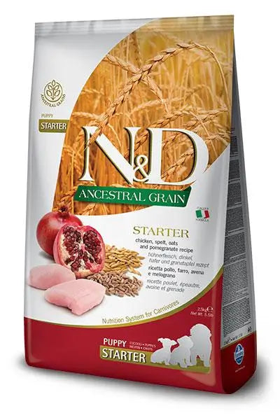 Farmina N&D Dog Starter Puppy Ancestral 800Gr, pienso para perros cachorros