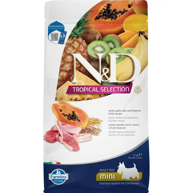 Farmina N&D Dog Tropical Selection Mini Cordeiro 1,5Kg