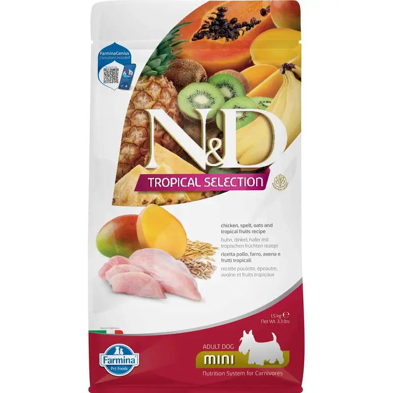 Farmina N&D Dog Tropical Selection Mini Frango 1,5Kg