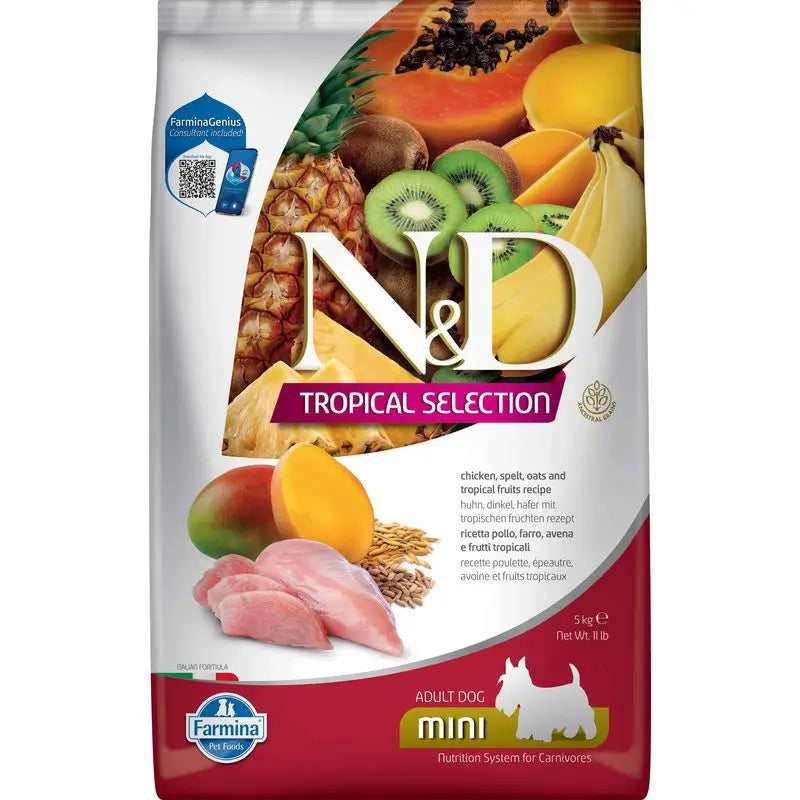 Farmina N&D Dog Seleção Tropical Mini Frango 5Kg