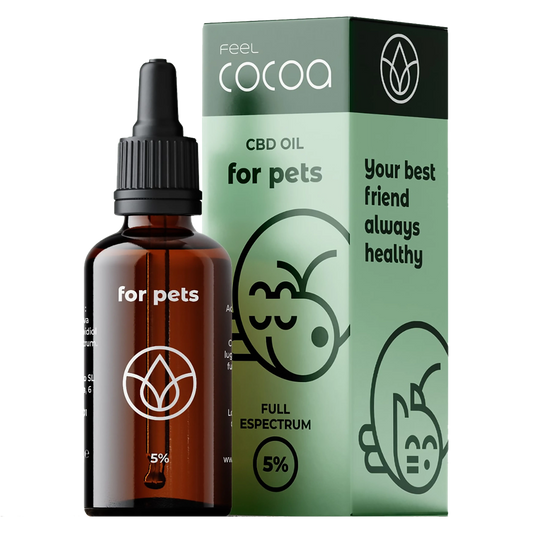 Feel Cocoa Cbd Oil 5% Cães e Gatos, 10 ml