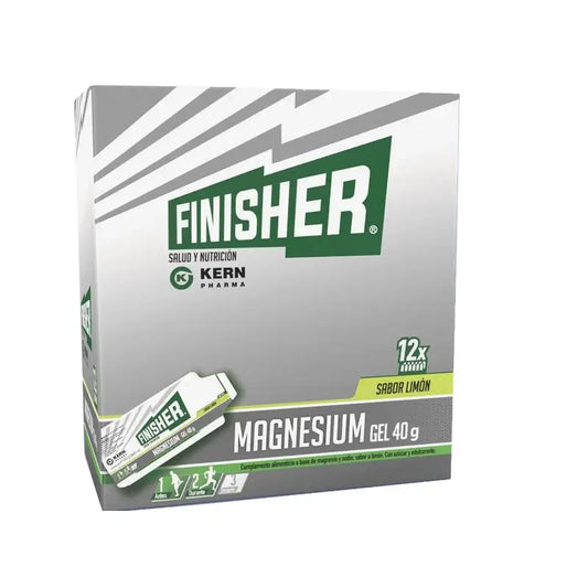 Finisher Magnésio Gel Limão, 40g x 12 saquetas