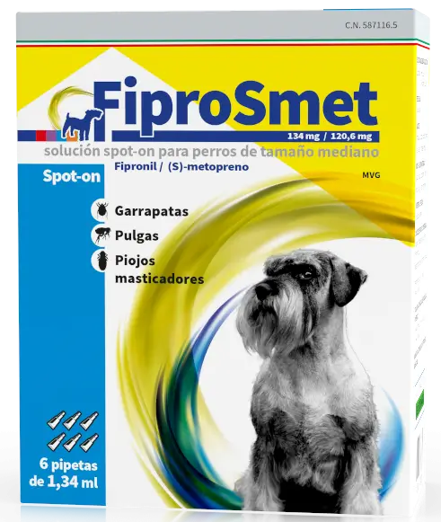 Fiprosmet Perros Medianos 6 Pipetas 1,34 ml