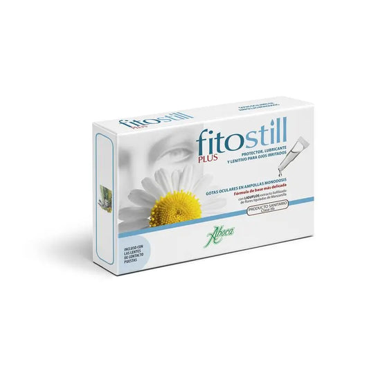 Aboca Fitostill Plus Protective Eye Drops, Lubrificante, Para Olhos Irritados, 10 embalagens de dose única