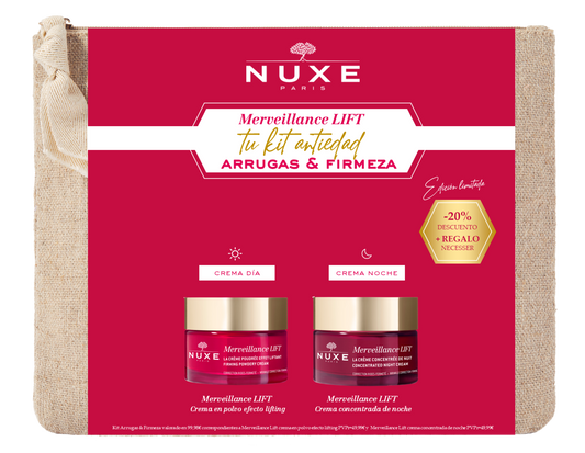 Nuxe Anti-Ageing Wrinkle & Firming Kit Merveillance Lift Day & Night Routine, 50 + 50 ml