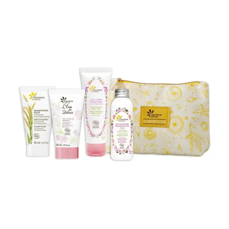 Fleurance Nature Pink Toiletry Box 4 Produtos 50Ml.