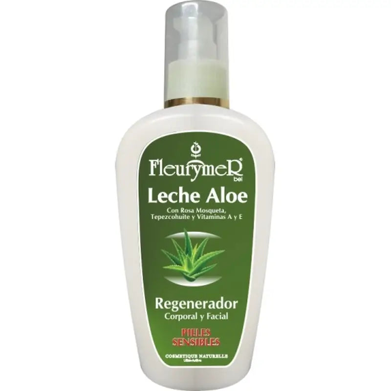 Leite corporal Fleurymer Aloé + Tepezcohuite 200Ml.