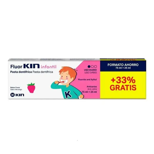 KIN FluorKIN Pasta infantil 75+25 ml