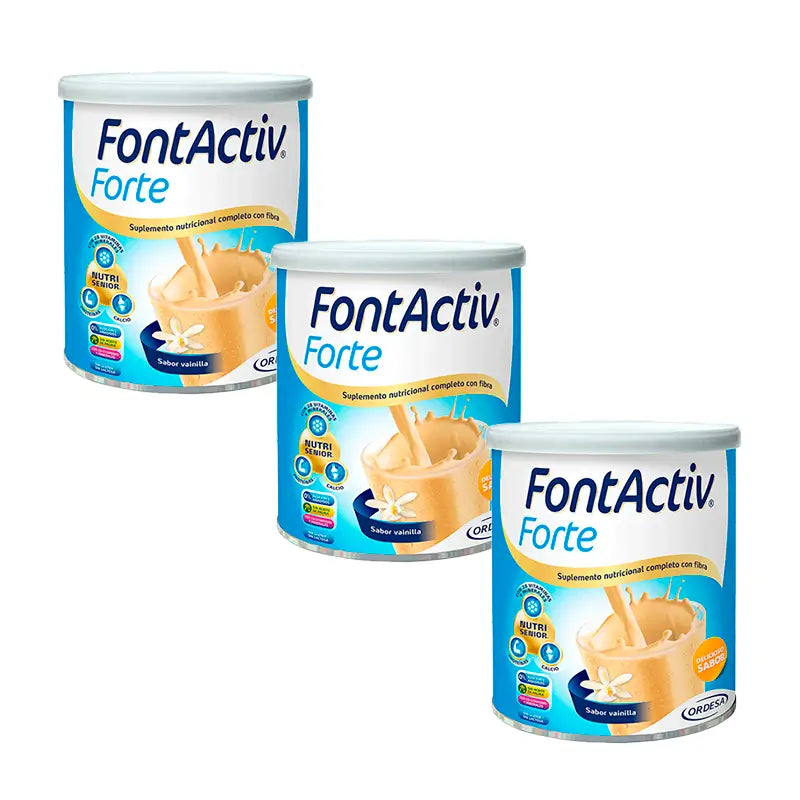 FontActiv Pack Forte Baunilha, 3x800g