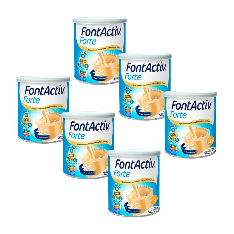 FontActiv Pack Forte Baunilha, 6x800g