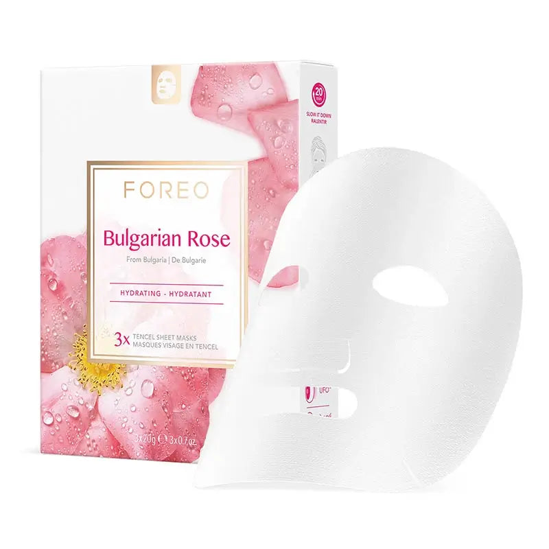 Foreo Farm To Face Sheet Mask - Rosa da Bulgária x3