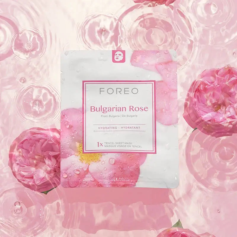 Foreo Farm To Face Sheet Mask - Rosa da Bulgária x3