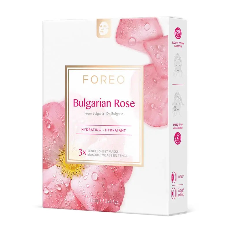 Foreo Farm To Face Sheet Mask - Rosa da Bulgária x3