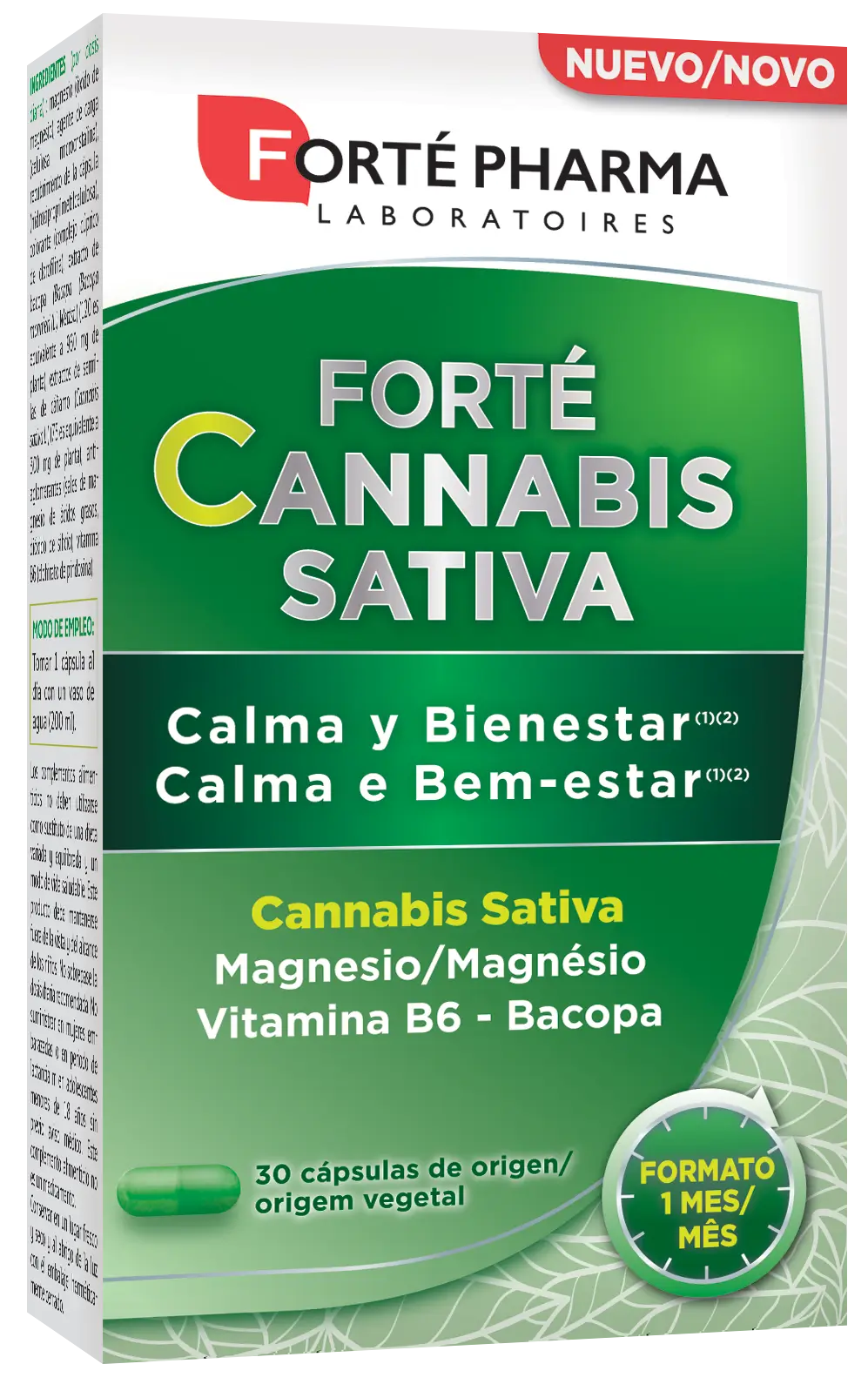 Forté Pharma Forte Cannabis Sativa, 30 Cápsulas