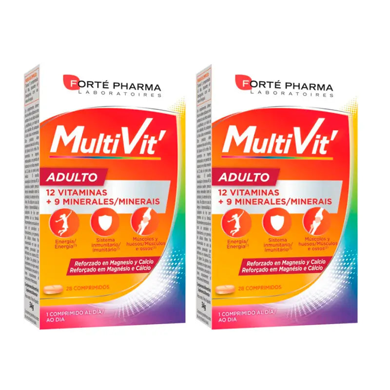 Forte Pharma Duplo Energy Multivitamins Adultos 2 x 28 comprimidos