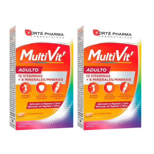 Forte Pharma Duplo Energy Multivitamins Adultos 2 x 28 comprimidos